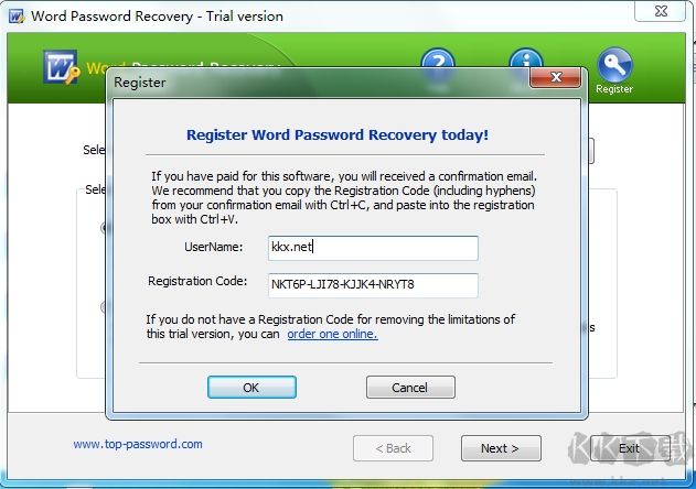 Word密碼破解工具(Word Password Recovery)